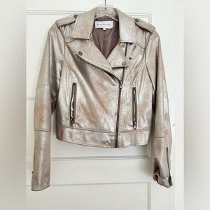 Brooklee Moto Jacket | cupcakes and cashmere | Color : Silver Toffee